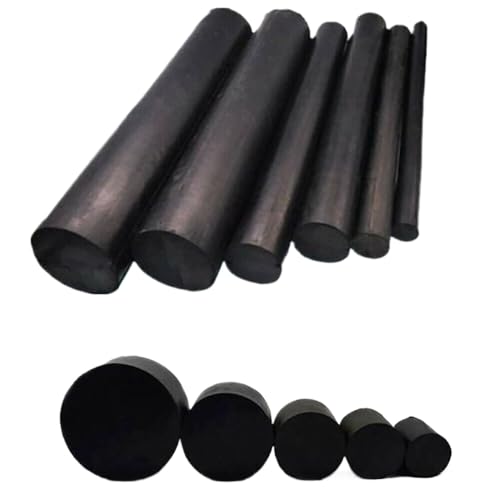 Black Rubber Bar Solid Natural Rubber Round Rods Rod Materials Diameter 21-150mm Length 40mm-500mm (100mm*40mm)