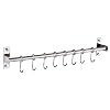 ALEOHALTER Opknoping Keukenrek Wandmontage Opknoping Gebruiksvoorwerp Houder Rack Rvs Nieuwe 6 Haken Thuis Strip Rolled