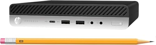 HP ProDesk 600 G3 Mini Desktop Computer PC, Intel Core i3-6100T, 16 GB RAM, 256 GB SSD, WiFi, Bluetooth, tastiera US, Windows 11 Pro (ricondizionato)