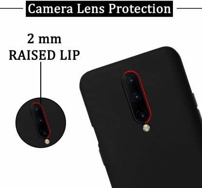 Image of Mobile Back Cover Case for Oneplus 7 Pro | One Plus 7 Pro | 1+7 Pro (Silicone Case|CameraProtection|Black SC1510)