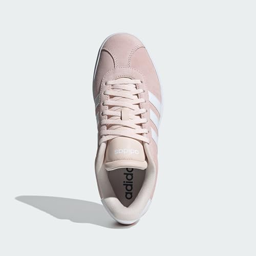 Image of adidas Womens Vl Court Bold Lace Up Sneakers Shoes Casual - Pink
