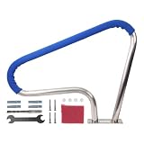 【Acero Inoxidable de Grado Industrial】Fabricada con acero inoxidable 304 de alta resistencia, esta barandilla garantiza una durabilidad excepcional contra la corrosión y el óxido. Su estructura robusta está diseñada para soportar las condiciones químicas del agua y el uso intensivo, manteniendo su brillo y elegancia en su piscina por años.