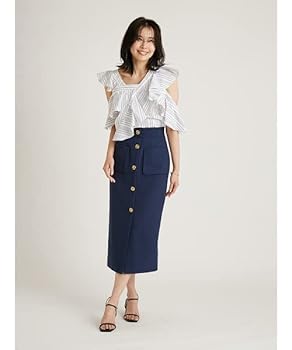 Amazon | [スナイデル] Sustainaアシメフリルブラウス
