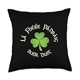 La Fheile Padraig Sona Duit Happy St Patricks Day as Gaeilge Throw Pillow