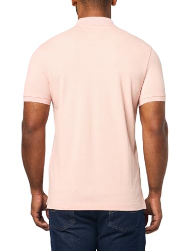 Image of Tommy Hilfiger Men's Short Sleeve Polo Shirts in Slim Fit with Stretch and Organic Pique Cotton