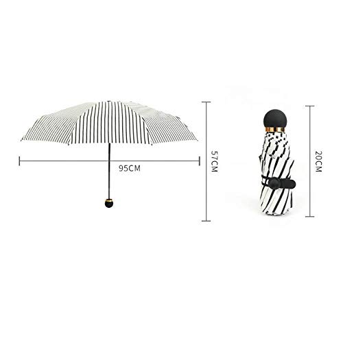 Preisvergleich Produktbild Chuihui Kreative Zunahme 50% 8 Stränge der schwarzen Kunststoff Regenschirme Sonnenschirme Folding Regenschirme Anti-Smashing Regen Regenschirme Mini Regenschirme Einfach zu Hause zu tragen