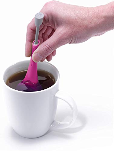 Jokari 10832 - Tea Infuser Easy Brew Pink - One Size - Single Cup - 2 Pack, 2 Count Pink - Image 3