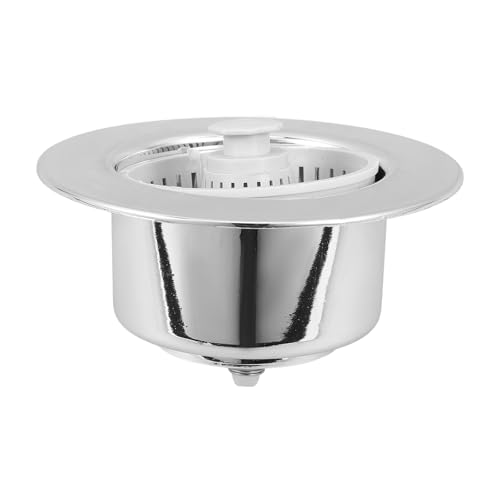 Uonlytech Escurridor de Fregadero Profesional de Acero Inoxidable, Colador de Residuos de Comida Filtro Antiobstrucción para Lavabo y Fregadero de Cocina, Suministro Duradero y Práctico