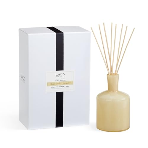 LAFCO New York Signature Reed Diffuser, Chamomile Lavender - 15 oz - Up to...