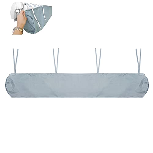 LWLCY Protecteur De Couverture d'Auvent Anti-Poussière, Housse De Protection Auvent Pare Soleil Sac De Protection pour Store Banne, avec Cordon, pour Terrasse De Jardin Extérieur(Size:5M,Color:Gris)