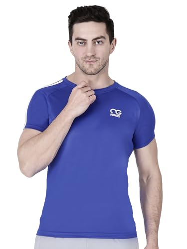 Image of Men Round Neck Half Sleeve Regular Comfort Dry-Fit Activewear Sports T-Shirt Pack of 1 Multicolour