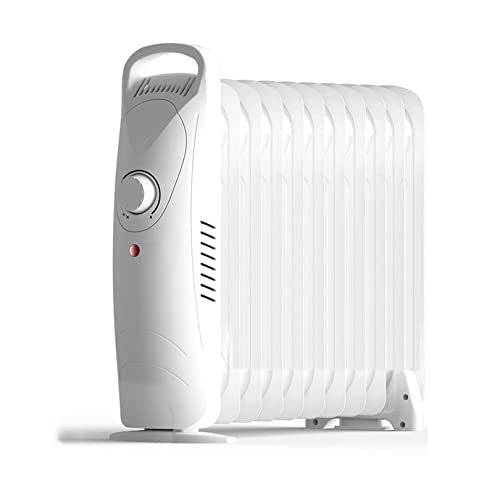 SHANRENSAN Chauffage électrique avec thermostat, radiateur à huile 1000 W, économie d'énergie, chauffage pour grandes pièces, chauffage électrique mobile (taille : 11 dissipateurs de chaleur) DLL016 Cover