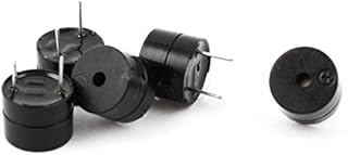 Sourcingmap 5 Pcs 2 Terminal Industrial Piezo Electronic Alarm Active Buzzer Black