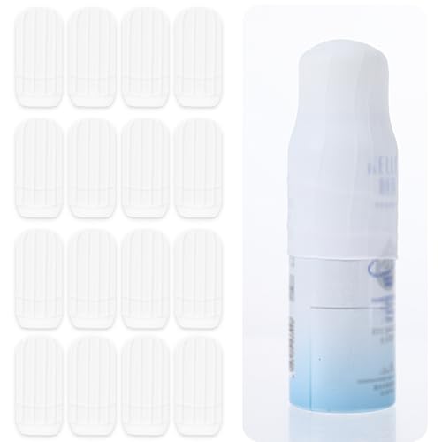 Dimeho 16 manicotti elastici per bottiglie in silicone a prova di perdite, riutilizzabili, a prova di perdite, per contenitori da viaggio, bagagli, articoli da toeletta, accessori per donne e uomini