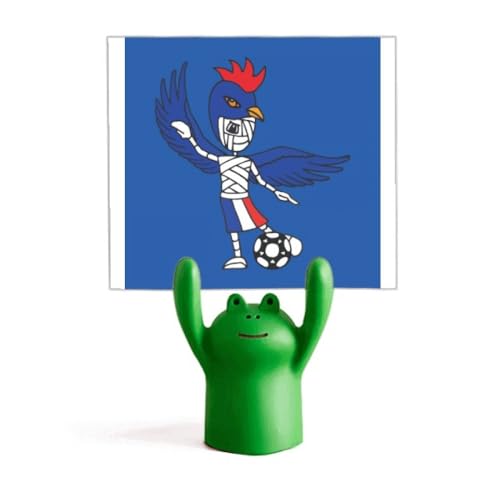 Support mémo coq gaulois de France statuette haut de gamme grenouille foot