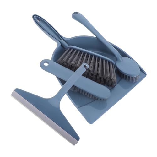 Healvian Mini Scopa e Paletta Piccola Spazzola per Tastiera Strumento di Pulizia per Ufficio Scopa Multifunzione Leggera per Casa e Scrivania