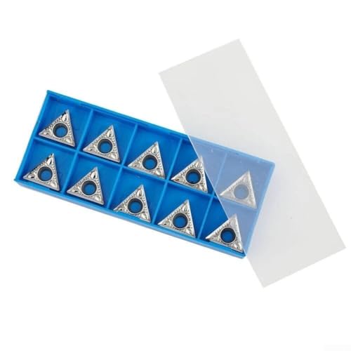 10 lame in carburo per fresa, TCGT16T302-AK H01, per sgrossatura e semilavorazione di leghe di alluminio, tornitura dell'albero di trasmissione dell'automobile