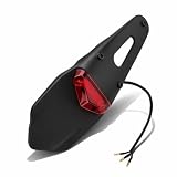 Moto Edge LED Fanale posteriore, Universale Triangolo Rosso Lente Posteriore Freno Fanale di Ricambio Luce Stop Running Light per Moto ATV Dirt Bike