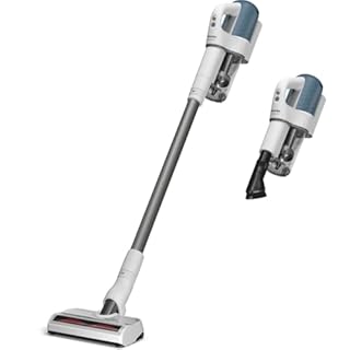 Miele Duoflex Vacuum Cleaner, Cordless and Bagless Multi-Use Flexible Stick Vacuum with Attachable MultiFloor Brush, in Brilliant White/Space Grey/Nordic Blue