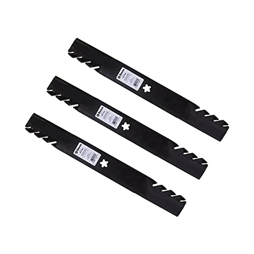 (Rmash) 539113312 510417901 (3) Blades fit Compatible with Husqvarna 521981601 Gator Toothed 61" Deck EZ + Other Models