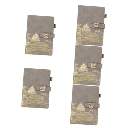 Operitacx 5 Piezas Cuaderno de viento chino planificador de lista de tareas pendientes planificador...