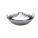 SHYOD Wok en Acier Inoxydable Non magnétique, Oreilles Extra Larges, Fond Rond, Explosion, Frit Ding, Cantine Commerciale, Chaudron Rural