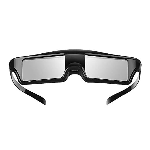 Elikliv KX-60 3D Glasses Rechargeable 3D Active Shutter Glasses Compatible with Epson Sony 3D Projector, TDG-BT500A, TDG-BT400A ,TY-ER3D5MA, TY-ER3D4MA, Sony Panasonic Samsung 3D TVs