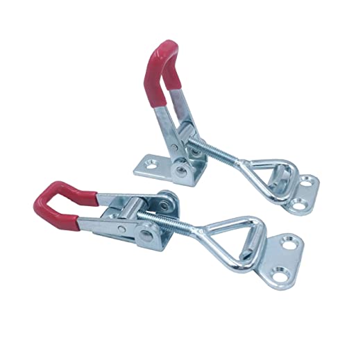 Veemoon 2pièces Pince à Bascule à Dégagement Rapide Métal Pour Soudage Maintien Sécurisé Des Plaques Et Circuits Avec Base Flanchée