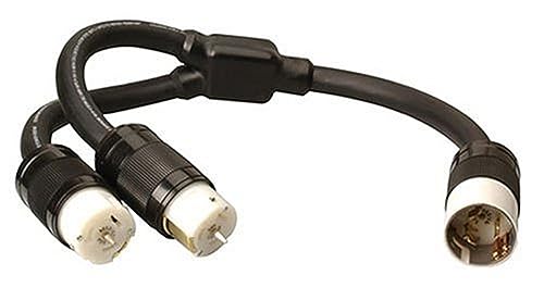 Southwire 019200008 19200008 50 Amp ‚ÄúY‚Äù Adapter; CA-Style CS63 Twist-Lock Ends; 3-Feet 6/4 SEOOW Cable; for 50A Temp; X-Treme Portable Power Boxes; Black