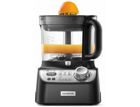 Kenwood FDM72.990.BK Multipro XL Weigh+ Robot de cuisine avec balance intégrée, 11 accessoires inclus, idéal pour préparation complète