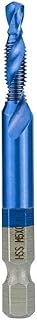 1/2/3/6/7 Uds. Juego de grifos de rosca HSS M3 M4 M5 M6 M8 M10, máquina de tornillo, grifo compuesto con punzón central, brocas de grifo con revestimiento Nano azul(Color:M12)