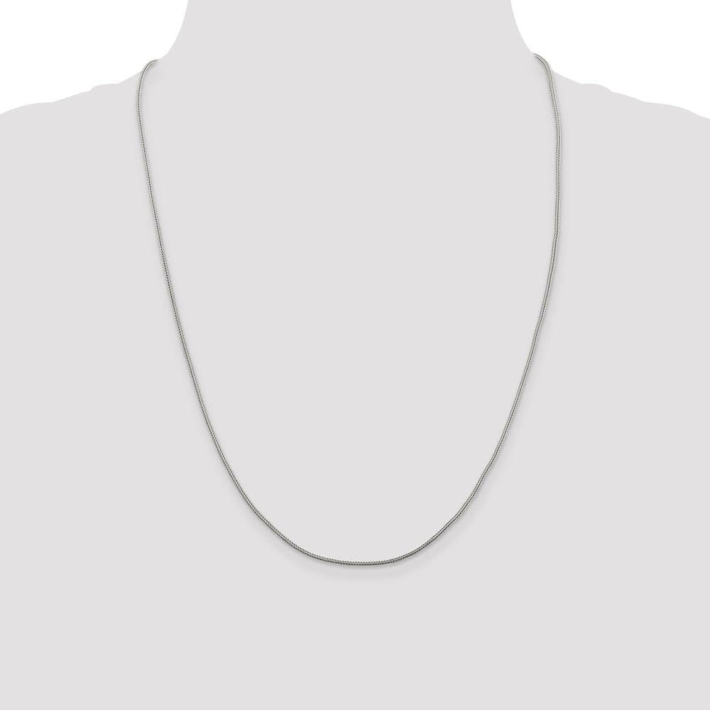 The Black Bow Sterling Silver Virginia Tech Football Pendant Necklace - 24 Inch
