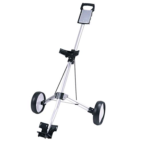 Celiy Ship from US Warehouse New Foldable 2 Wheel Push Pull Golf Cart/Cup