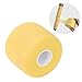 Badminton Grip Cushion Wrap, Excellent Shock Absorption, Anti Skid Tennis Racket Grip Tape Backing Film for All Players (Yellow)