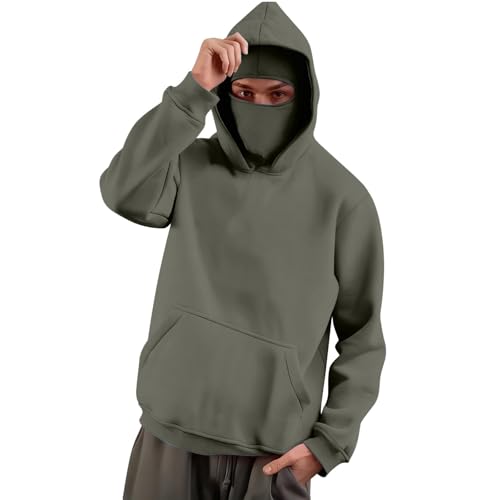 Sudadera protección solar hombre contra el viento en running y esquí top deportivo gris S 4