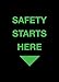 Notrax 194 Safety Message Mat, Safety Starts Here, 4'x6',Black, 194SSH46BL, 194SSH35BL