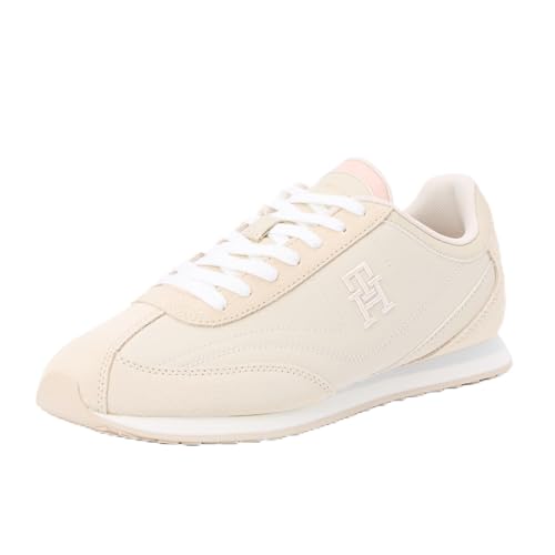Tommy Hilfiger Runner Sneaker Mujer Heritage Low Top, Beige (Classic Beige), 37 EU