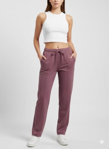 Image of CUPID Woman Plus Size Easy Cotton Track Pants, Comfortable Lower, Trouser, Joggers, Lounge Wear, Night n Daily Wear, Pajama, Travel Pant