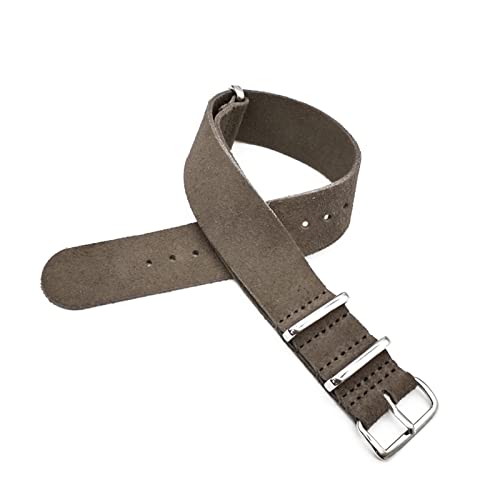 Correa de cuero para reloj de 20 mm HMJGDZG elegante banda negra de alta calidad