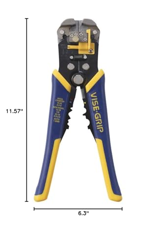 Image of IRWIN VISE-GRIP Wire Stripper,2 inch Jaw,Cuts 10-24 AWG,ProTouch Grip for Maximum Comfort (2078300),(Pack of 2)