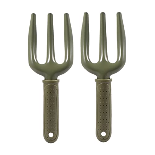 INOOMP 2piezas Herramientas Manuales De Jardinería Horquilla De Deshierbe Horquilla De Mano Para Plantar Flores y Verduras Desmalezadora De Jardín