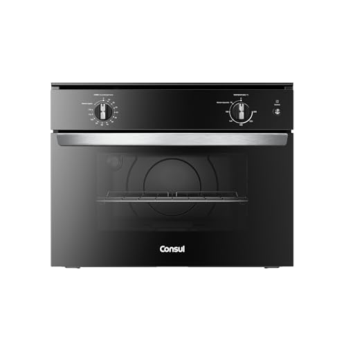 Forno de Embutir Elétrico 47 Litros Consul Preto com Timer e Função Gratinar - COB47BE (220, Volts)