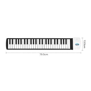 Clavier de piano portable Namvo 49 touches Piano roulant Clavier rechargeable Piano avec microphone Prise casque - Les Beatles, Paul McCartney, John Lennon, RIngo Starr, George Harrison Clavier de piano portable Namvo 49 touches Piano roulant Clavier rechargeable Piano avec microphone Prise casque – Image 6
