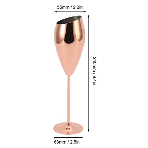 Copper Champagne Flutes, Champagne Flutes Set Of 2, Unique Champagne Glasses,Unbreakable Glasses, Great Wedding Glasses For Bride And Groom Or Bachelorette Parties, Toasting Glass #TOP6