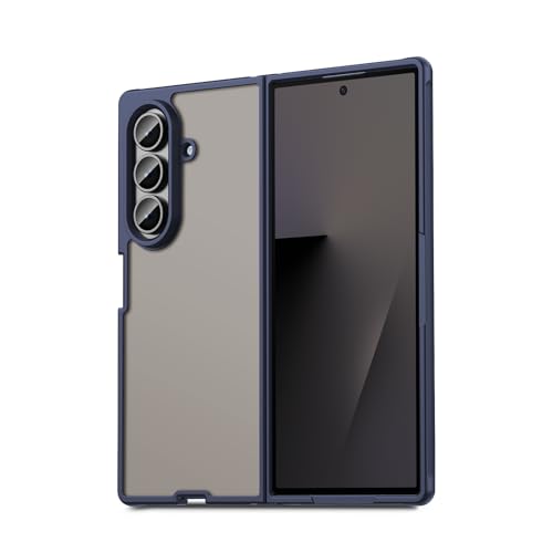 Qiinogow �P�[�X Samsung Galaxy Z Fold 7�Ή� �������}�b�g�n�[�hPC�o�b�N&�\�t�gTPU�o���p�[�ی�d�b�J�o�[ �����h�~�A�w��h�~�A�X����������P�[�X�A�u���[