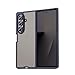 Qiinogow Case Compatible with Samsung Galaxy Z Fold 7,Translucent Matte Hard PC Back & Soft TPU Bumper Protective Phone Cover with Dropproof,Anti-Fingerprint,... Frosted Case,Blue