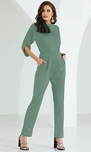Image of KOH KOH Womens Short Sleeve Semi Formal Cocktail One Piece Jumpsuit Romper