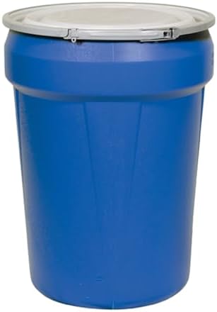 Eagle Plastic Drum, 30 Gallon Drum, DOT Compliant, Made in USA, Blue