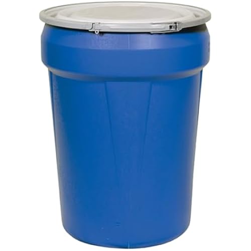 Eagle Plastic Drum, 30 Gallon Drum, DOT Compliant, Made in USA, Blue