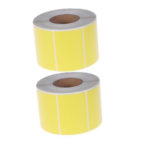 Étiquettes autocollantes thermiques contre l'effacement papier jaune mat SOIMISS